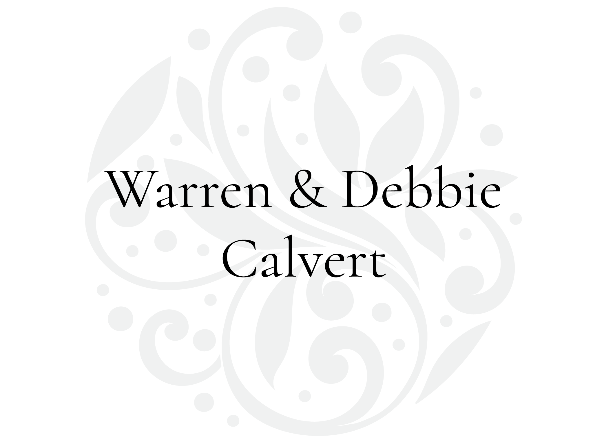 Warren & Debbie Calvert